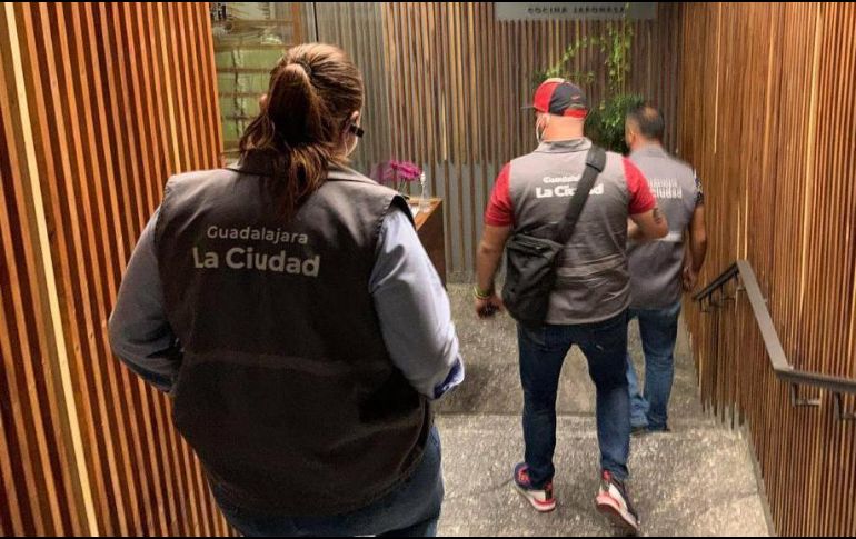 Las supervisiones se realizaron en diferentes puntos como el corredor Chapultepec, colonia Americana, Providencia, Minerva, Centro, Oblatos, Río Nilo, Revolución y Obregón, entre otros. ESPECIAL/Ayuntamiento de Guadalajara