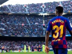 Este curso, el joven atacante azulgrana ha disputado 10 partidos (7 en LaLiga y 3 en la Liga de Campeones) y ha marcado 5 goles. INSTAGRAM / @ansufati