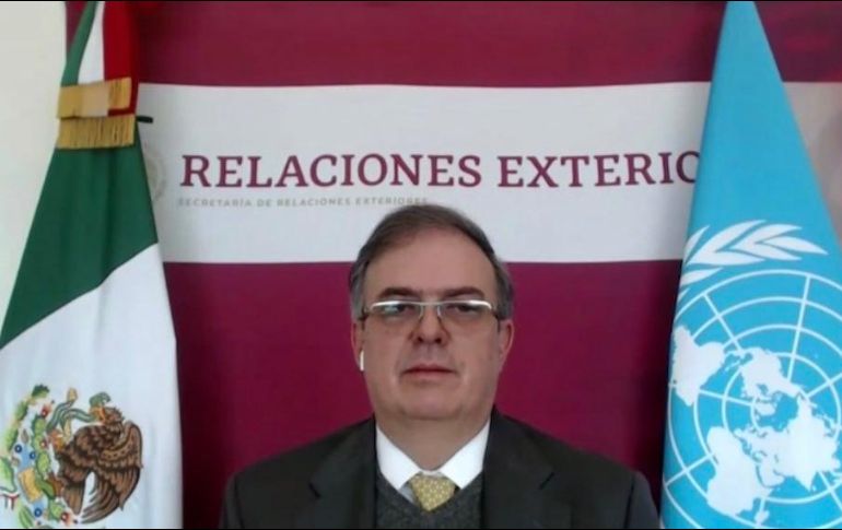 Ebrard destacó que los países deben ampliar sus enfoques y colocarse en la senda de la estabilidad y el desarrollo. TWITTER/@MexOnu