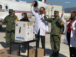 El pasado 28 de diciembre, llegaron a la entidad las primeras mil 950 dosis. TWITTER/@DrManueldelaO