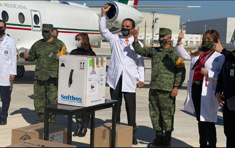 El pasado 28 de diciembre, llegaron a la entidad las primeras mil 950 dosis. TWITTER/@DrManueldelaO