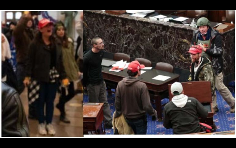 La Policía busca detener a quienes se muestran en las fotos por irrumpir en el Capitolio. ESPECIAL/Metropolitan Police Washington DC