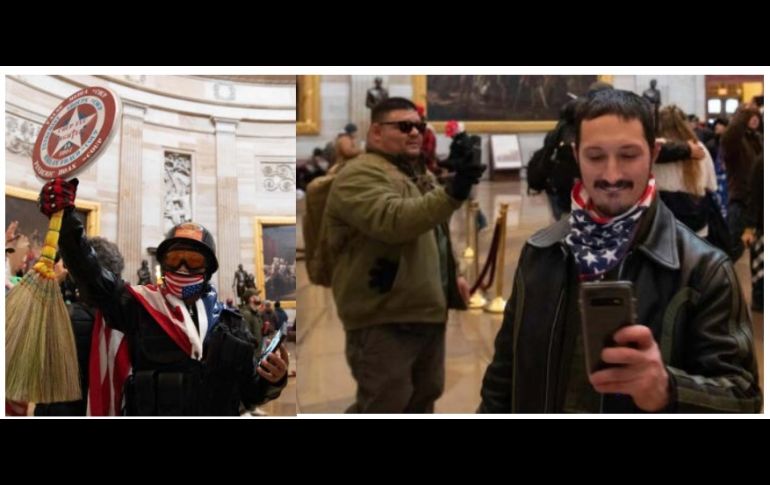 La Policía busca detener a quienes se muestran en las fotos por irrumpir en el Capitolio. ESPECIAL/Metropolitan Police Washington DC