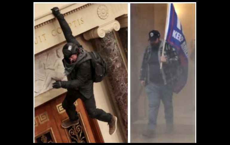 La Policía busca detener a quienes se muestran en las fotos por irrumpir en el Capitolio. ESPECIAL/Metropolitan Police Washington DC