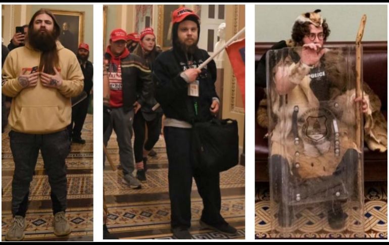 La Policía busca detener a quienes se muestran en las fotos por irrumpir en el Capitolio. ESPECIAL/Metropolitan Police Washington DC