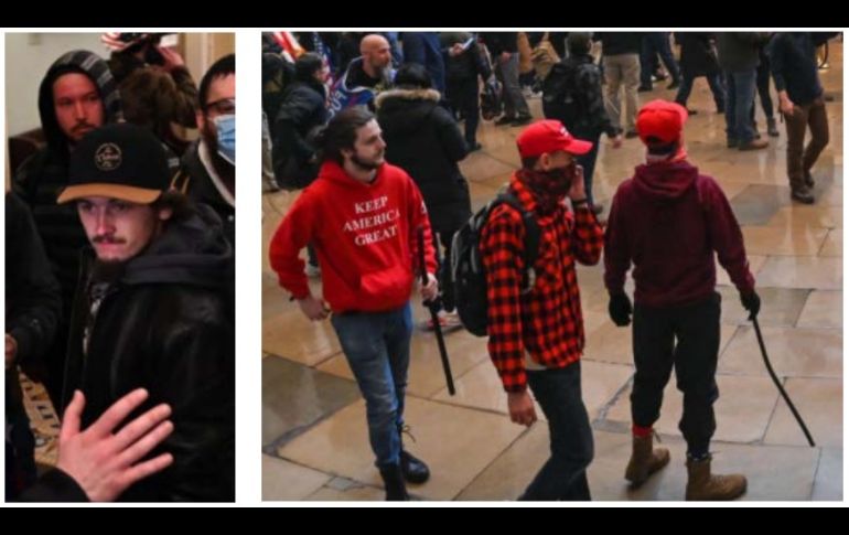 La Policía busca detener a quienes se muestran en las fotos por irrumpir en el Capitolio. ESPECIAL/Metropolitan Police Washington DC