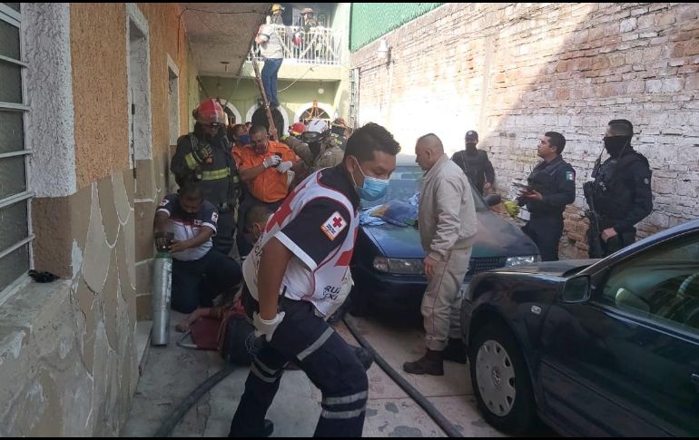 El siniestro se registró en el 625 de la calle Dionisio Rodríguez, en la colonia La Perla. ESPECIAL/