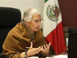 Sánchez Cordero declaró que las vacunas serán de acceso universal luego de que algunos actores políticos acusaran un uso electoral de las dosis. TWITTER/@M_OlgaSCordero