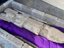 Joven de Amajac. La pieza es una representación de diosas huastecas de la tierra y la fertilidad, pero con una influencia externa. AP