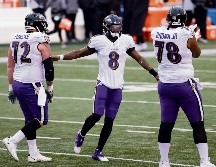 OPORTUNIDAD. Baltimore fue eliminado por los Titans en los Playoffs del año pasado. AFP • A. Lyons
