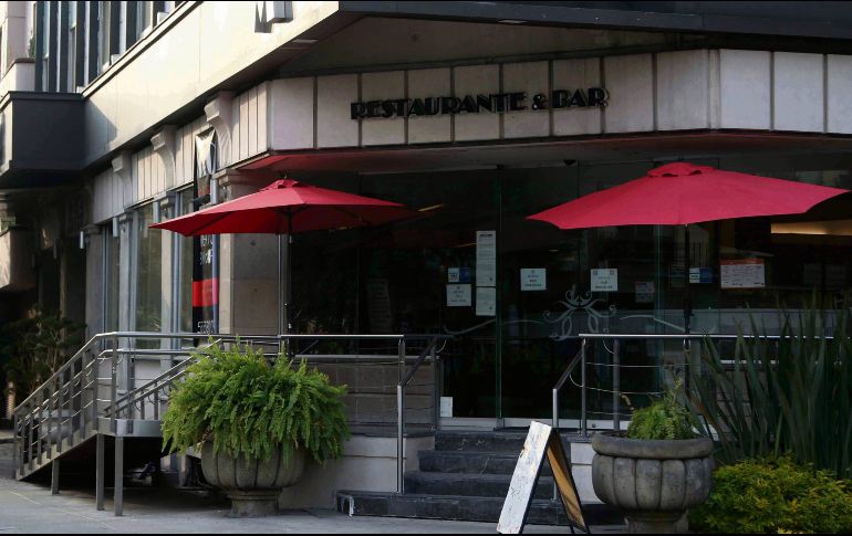SIN OPERAR. Al ser considerados actividades no esenciales, los restaurantes de la Ciudad de México y el Estado de México no abrieron sus puertas al público durante la temporada navideña. SUN