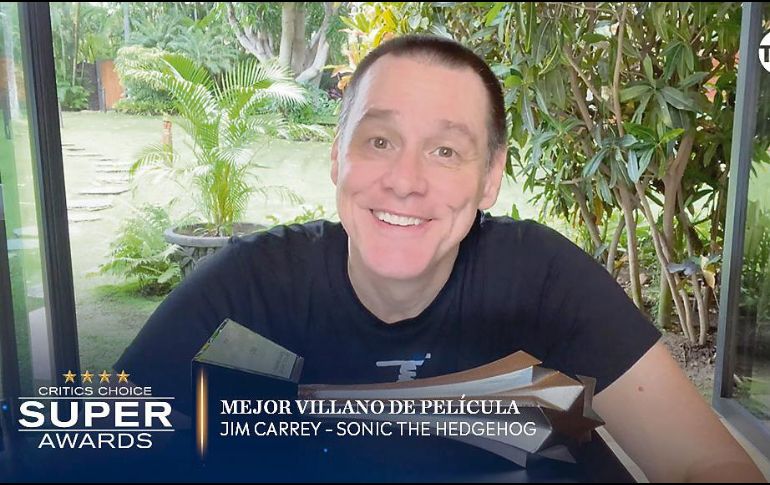JIM CARREY. Gracias a su rol en “Sonic Hedgehog” ganó la categoría como Mejor villano.