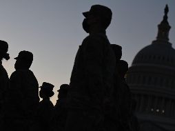 Diez mil miembros de la Guardia Nacional vigilarán la toma de posesión de Biden, pues el FBI ha alertado sobre la posibilidad de un levantamiento. AFP/A. Caballero