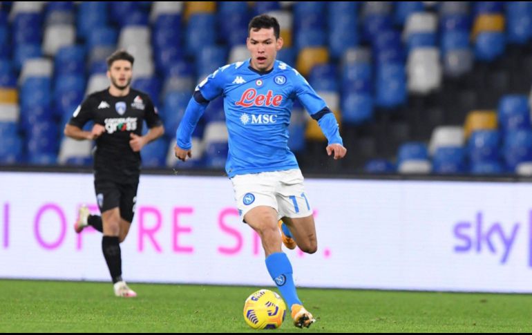 Lozano continúa demostrando su calidad en el Napoli, misma que ha hecho que sea uno de los futbolistas referentes para Gennaro Gattuso. TWITTER / @sscnapoliES