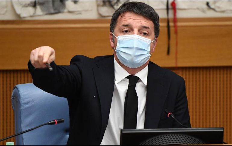 El líder de Italia Viva, Matteo Renzi, abrió una crisis en el Gobierno de Giuseppe Conte tras anunciar la dimisión de las dos ministras de su partido. EFE/E. Ferrari