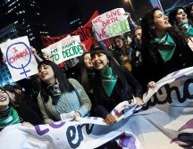 Mujeres se manifiestan en favor del aborto 