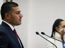 La jefa de gobierno, Claudia Sheinbaum, presentó el informe 2020 de incidencia delictiva junto con el secretario de Seguridad Omar García Harfuch. TWITTER/@OHarfuch