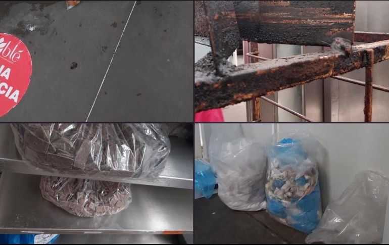 En el recorrido por la panificadora, personal sanitario encontró productos con caducidad vencida y presencia de ratas, así como anaqueles descuidados. TWITTER/@SaludEdomex