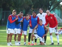 Chivas comenzó con su entrenamiento este lunes previo al juego ante Atlético. TWITTER / @Chivas