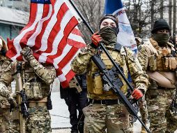 RIESGO. Activistas en pro del mandatario republicano han llegado a Washington para inconformarse. AFP