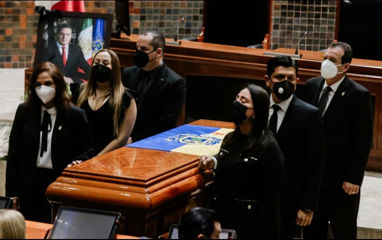 El pasado 19 de diciembre se realizó un homenaje de cuerpo presente a Aristóteles Sandoval, en la Cámara de Diputados. EL INFORMADOR/ARCHIVO