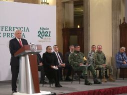 Durante la mañanera de este miércoles, AMLO fue cuestionado sobre su antiguo rival. SUN / C. Mejía