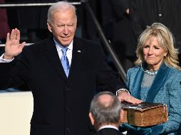 El juramento del cargo de Joe Biden fue tomado por el juez John Roberts, presidente de la Corte Suprema de Estados Unidos. AP / S. Loeb