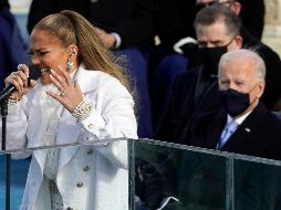 Jennifer López durante su presentación. AP / A. Harnik