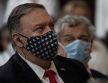 El secretario de Estado Mike Pompeo, preside un evento público en Washington. EFE/ARCHIVO