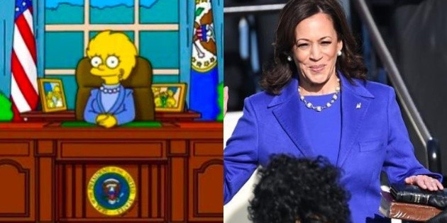 The “Simpsons” predict Kamala Harris as vice president