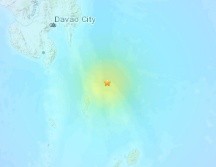 El sismo se registró a las 20H23 locales (12H23 GMT) a unos 310 kilómetros al sudeste de Davao en la isla de Mindanao. EFE