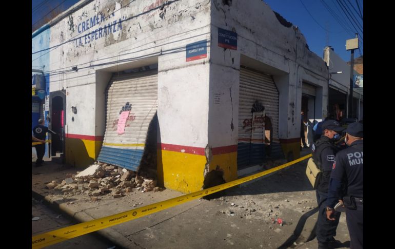 El incidente se suscitó en un inmueble en el cruce de Juárez Sur y Constitución Poniente , en la cabecera municipal de Tlajomulco. ESPECIAL