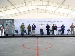 Este viernes, AMLO inauguró un cuartel de la Guardia Nacional en Sabinas Hidalgo, Nuevo León. TWITTER/@JaimeRdzNL