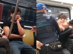 “Mira, para empezar estoy vacunado, ¿okay? Soy del IMSS y trabajo en el IMSS”, reacciona el usuario ante el llamado de atención de los elementos. FACEBOOK: Nena Linda