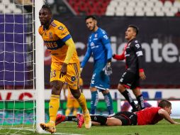 Julián Quiñones festeja el segundo gol del partido. Los Zorros lucieron inoperantes a lo largo del juego. IMAGO 7/F. Meza