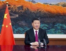 Desde China, Xi Jinping, asistió al evento virtual del Foro Económico Mundial de Davos. Xinhua/Li Xueren