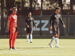 AIRES DE CAMBIO. Diego Cocca está firme al frente del Atlas, eso sí, hasta el domingo que enfrente a los Pumas. TWITTER/@atlasfc