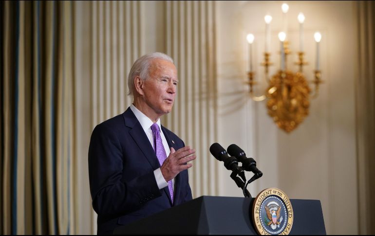 Jen Psaki, portavoz de la Casa Blanca, informó que Joe Biden fue quien llamó a Putin. AFP / M. Ngan