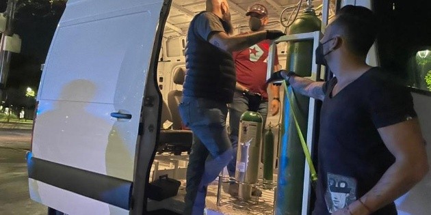 COVID-19: Ante escasez, surge venta de ox&iacute;geno en las calles