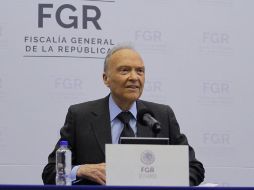 Alejandro Gertz Manero, fiscal General de la República, durante una conferencia de prensa en la Ciudad de México. NTX/ARCHIVO