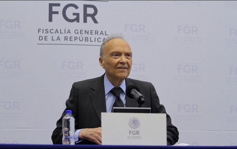 Alejandro Gertz Manero, fiscal General de la República, durante una conferencia de prensa en la Ciudad de México. NTX/ARCHIVO