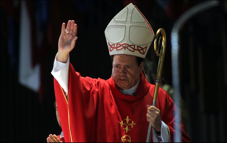 Norberto Rivera, cardenal emérito de México, fue desintubado el día de ayer y permanece en cuidados intermedios, informa el sacerdote Hugo Valdemar Romero. NTX / ARCHIVO