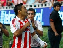 El recuerdo del atacante como rojiblanco sigue muy presente entre los aficionados al Rebaño, los cuales celebraron grandes goles de él. Imago7 / ARCHIVO