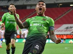 Darío Lezcano celebra el primer gol del encuentro. IMAGO 7/S. Bautista