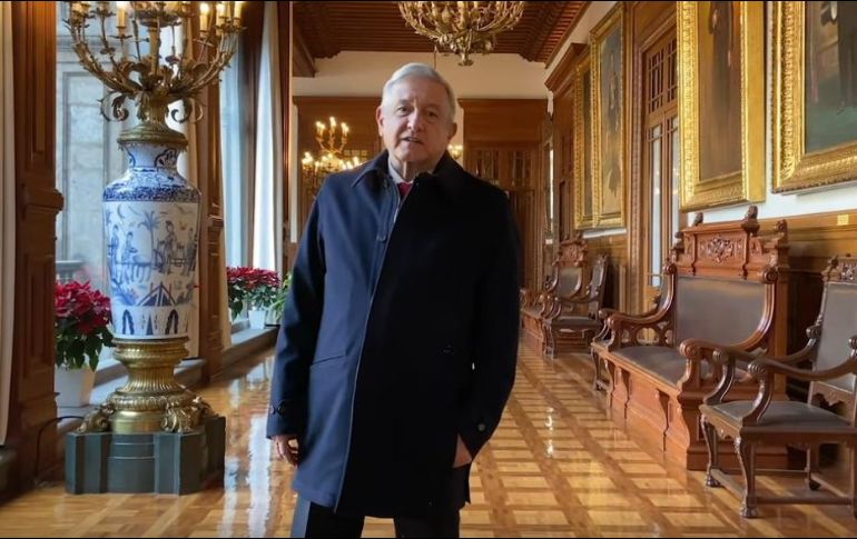 La última aparición de López Obrador fue a través de un video desde Palacio Nacional difundido el 29 de enero. ESPECIAL/YOUTUBE