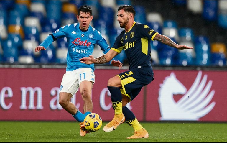 IMPORTANTE. Hirving Lozano fue titular y estuvo cerca de aumentar su cuota goleadora. AP • A. GAROFALO