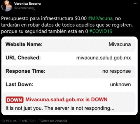 Covid 19 Usuarios Reportan Problemas Para Registrarse En Plataforma Mivacuna El Informador