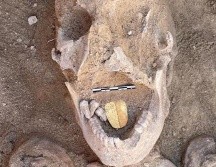 En Egipto encontraron momias con lenguas de oro. MINISTERIO DE ANTIGÜEDADES DE EGIPTO