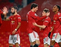 CELEBRAN. Los Diablos Rojos no tuvieron piedad de su rival. EFE