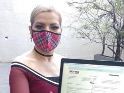 La aspirante afirmó que está bien calificada en las encuestas hechas entre los tapatíos. ESPECIAL